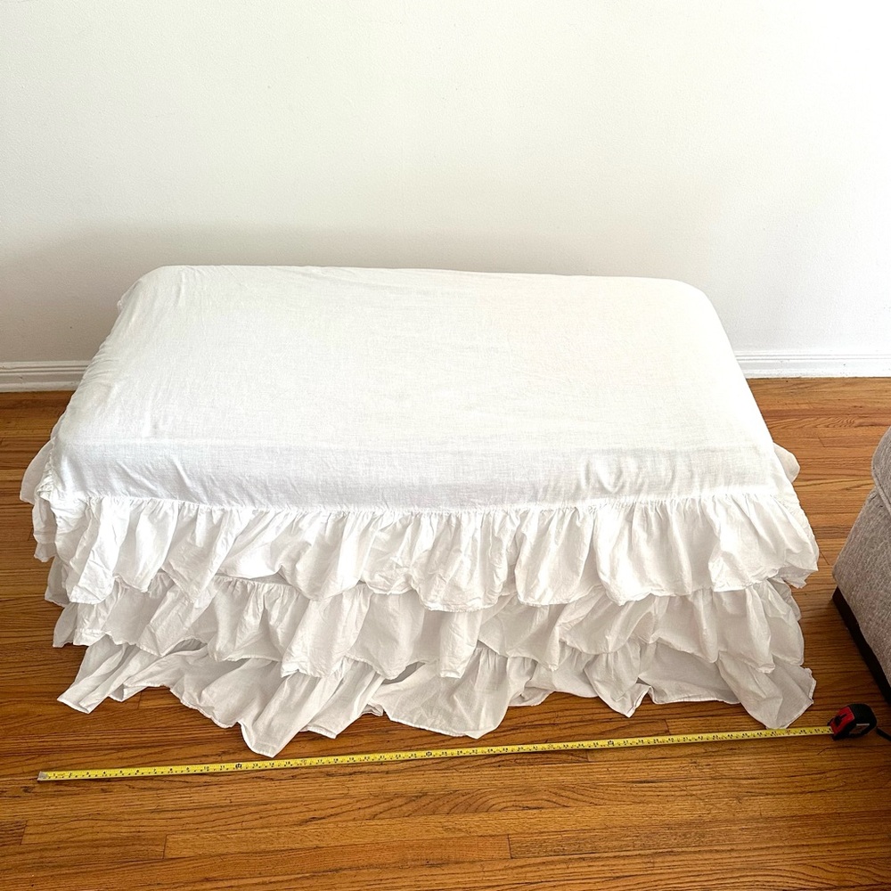 Pottery Barn Kids White Ruffled Crib Skirt - Picture 5 of 8